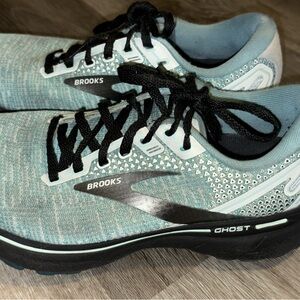 Brooks Ghost Sneakers - Light Blue and Black